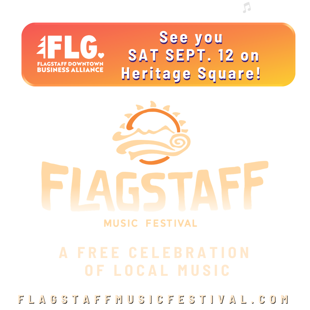 Flagstaff Music Festival Save The Date September 20 on Heritage Square